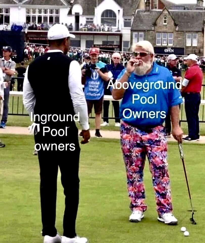 D2Trump1's tweet image. As an aboveground pool owner, I totally agree with this comparison!! 😂 #makeitunique