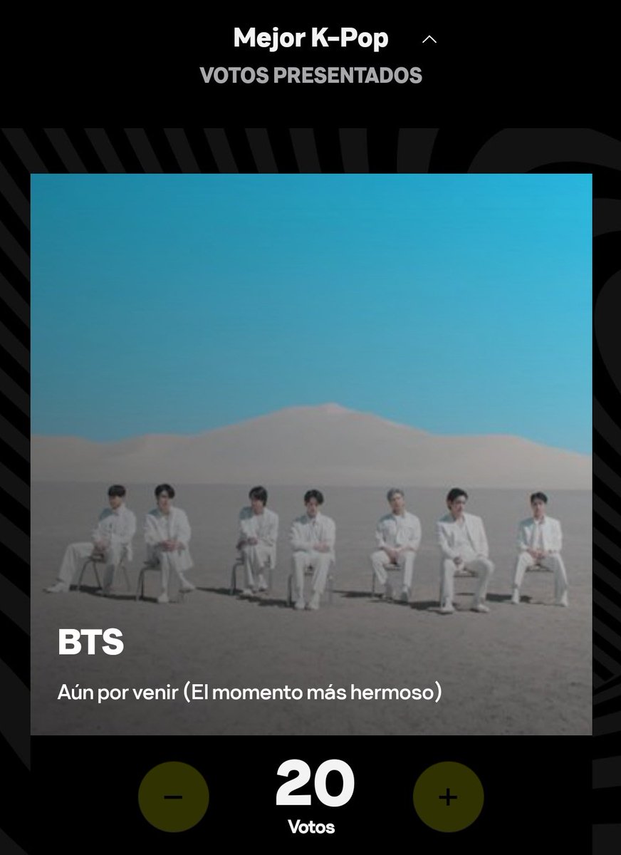 FollowTrick_AR's tweet photo. 📌— Empieza  POWER HOUR los votos valen el DOBLE durante 1 Hora a dejar sus votos diarios por BTS en las dos categorías de los VMAs

📥 Best K-pop
📥 Best Metaverse Performance

🗳️ VOTE NOW !
(https://t.co/5eplRPBKDu) https://t.co/bbjDlw8wWM