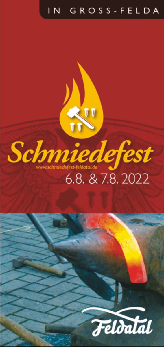 GFeldatal's tweet photo. 06./08. August 2022 #schmiedefest #handwerkskunst #feldatal #vogelsbergkreis #vogelsberg #hessen #hessentourismus @hrPresse @FFHde @vogelsbergkreis https://t.co/R7H0iDY9oX