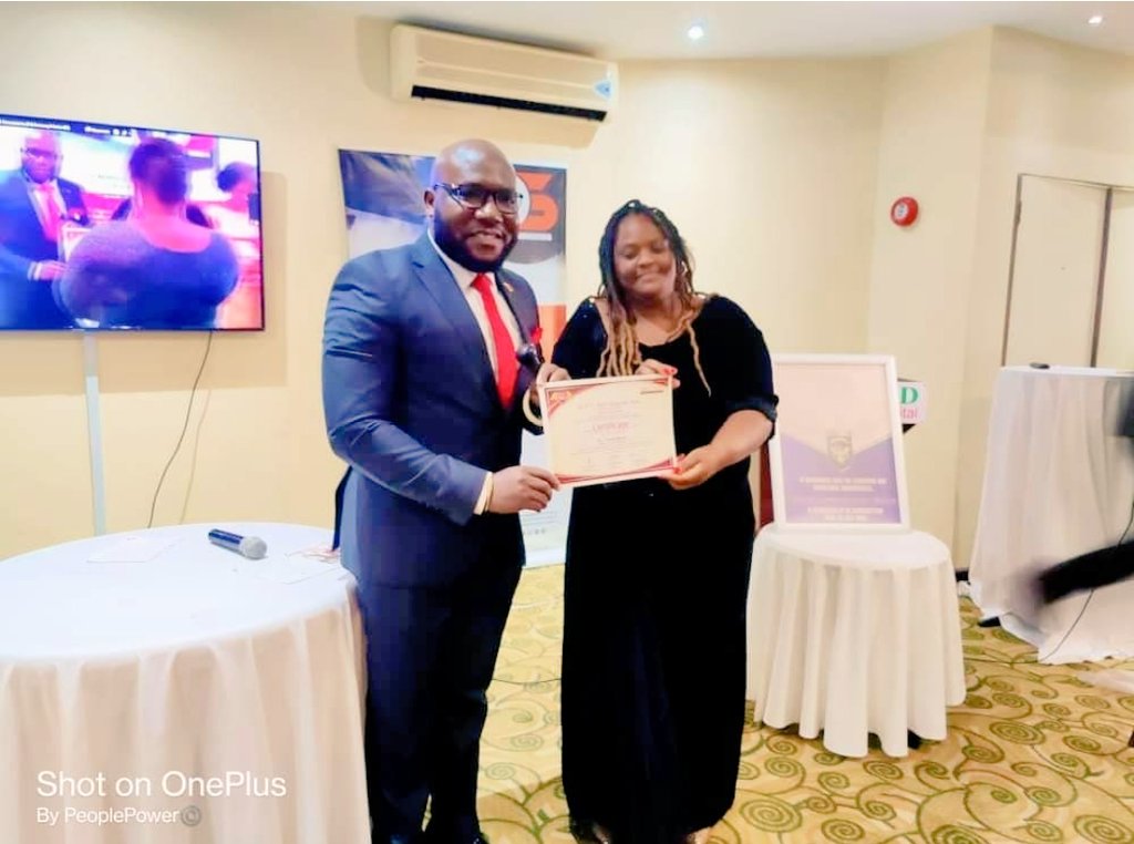 I dedicate this award to the Heavens (The Creator) for keeping me safe during the darkest hours of my life, to my family for standing with me throughout the struggle and to all patriots for believing in the struggle and standing up for democracy. #electoraljustice