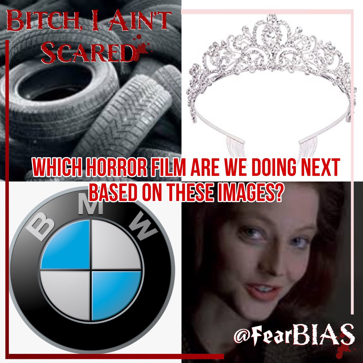 FearBIAS's tweet photo. Here is a hint to the next #horror film in our next episode. Based on the images can you guess which film that is. 

A new player plays Surviving The Night on a new episode Aug 9th

#FilmTwitter #HorrorFamily #HorrorCommunity #horrorpodcast #horrortrivia https://t.co/B3QNuFitXY