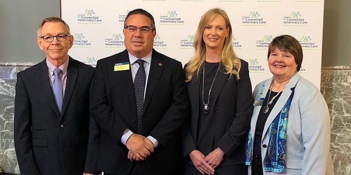 The <a href="/AVMAvets/">AVMA (American Veterinary Medical Association)</a> conference is off to a great start with this announcement on pet telemedicine: bit.ly/3bimiM8 #avma #telemed #pets #avma2022