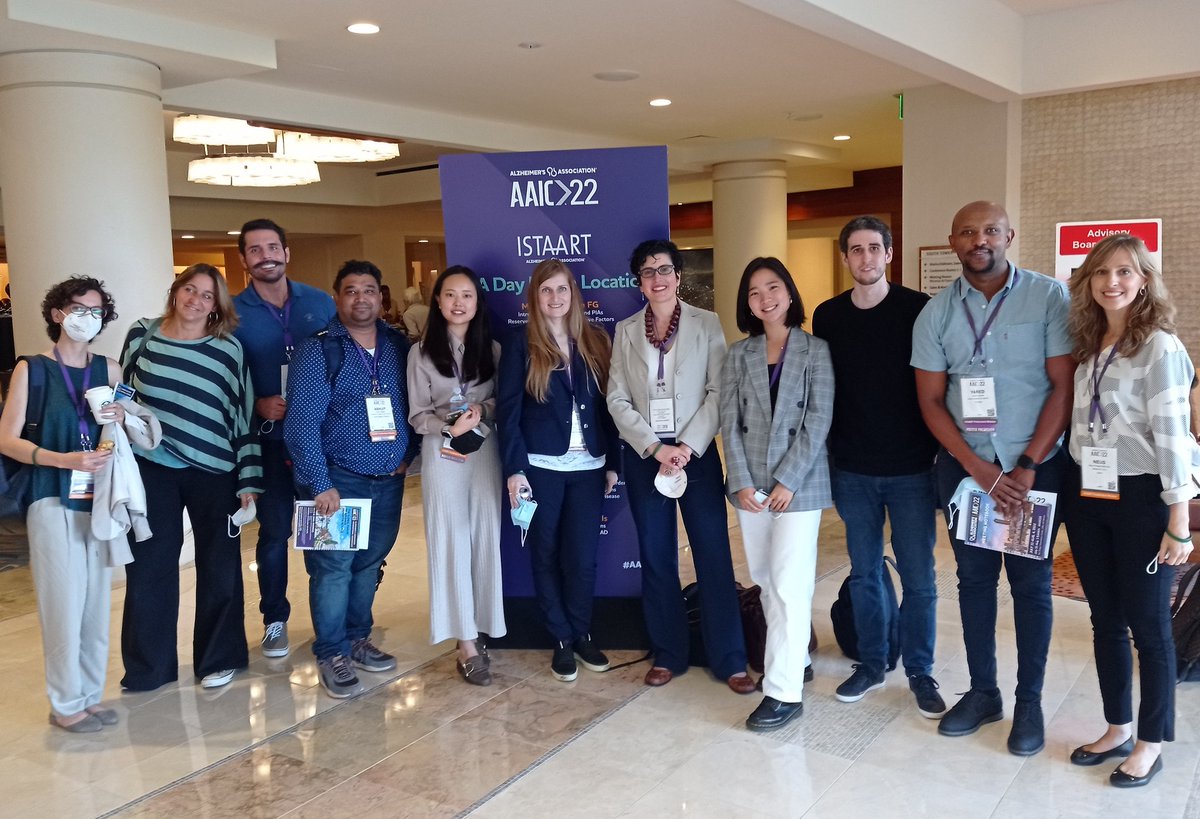 Some sleep, locus coeruleus & Alzheimer's Disease research lovers are ready to go! 🙌 PIA day at #AAIC22 #NSSPIA @ISTAART @GrinbergLab @grinberg_t @HeidiJacobsLab @gowoon_son @GBHI_Fellows @DrMVanEgroo  Excited to meet you all in-person! ☺️