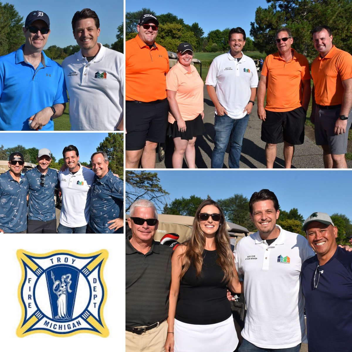 EthanBakerMI's tweet photo. An absolutely gorgeous morning at  Sylvan Glen Golf Course for the 2nd Annual Troy Fire Fighter's Community Fund Golf Outing! This year, they chose to raise money for the @bgctroy … https://t.co/0ZUWkbVc3Z