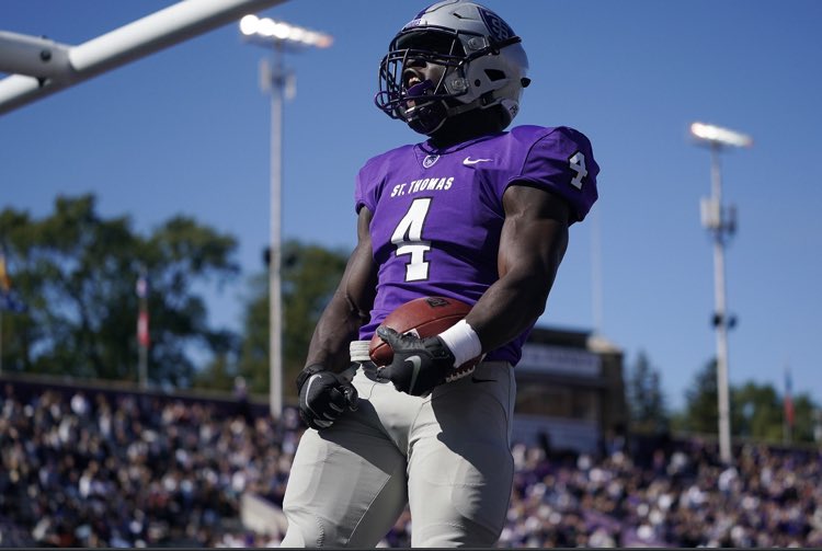 #AGTG after a great camp and conversation with @Coach_WatkinsST  I am blessed to receive my first Division 1 and offer from the University of St. Thomas! <a href="/CoachGrayvold/">Brady Grayvold</a> @kuchinski8 <a href="/Coach_Caruso/">Coach Glenn Caruso</a> <a href="/oprffootball/">OPRF FOOTBALL</a> <a href="/EDGYTIM/">Timothy “EDGYTIM” OHalloran</a> <a href="/CoachBigPete/">Peter "Coach Big Pete" Leinweber</a> <a href="/SalomonDLcoach/">CoachSalomon</a>