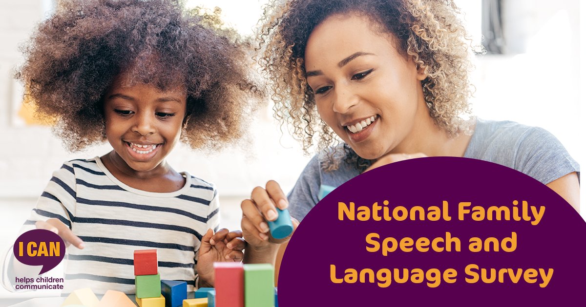 Have you completed our National Family Speech and Language Survey yet? 
👉Share your experience of what it's like to struggle with talking and understanding language. Help us raise awareness with the Government, the media and the general public. Start now: ow.ly/maHa50K6azb