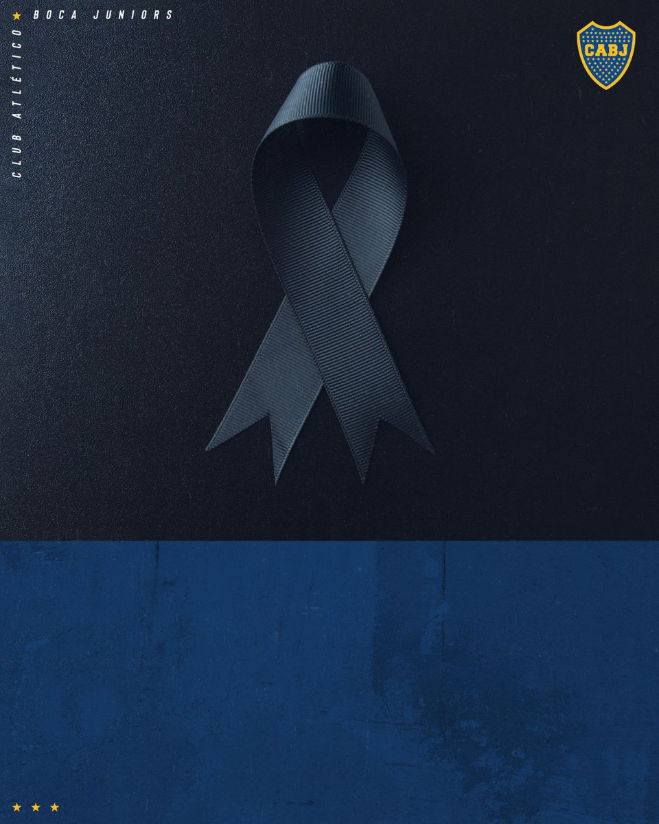 BocaJrsOficial's tweet photo. El Club Atlético Boca Juniors lamenta profundamente el fallecimiento de la hija del ex jugador Antonio Apud. Acompañamos a su familia y amigos en este difícil momento. https://t.co/xRaqV6P5f1