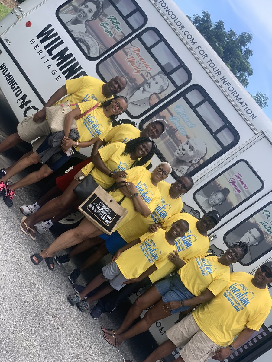 Beautiful tour for this beautiful family that traveled from the Raleigh/Durham area to experience the WilmingtoNColor tour 

They’ve been traveling up and down east coast taking historical tours and says this is one of the best they’ve experienced so far! #wilmingtonnc #History