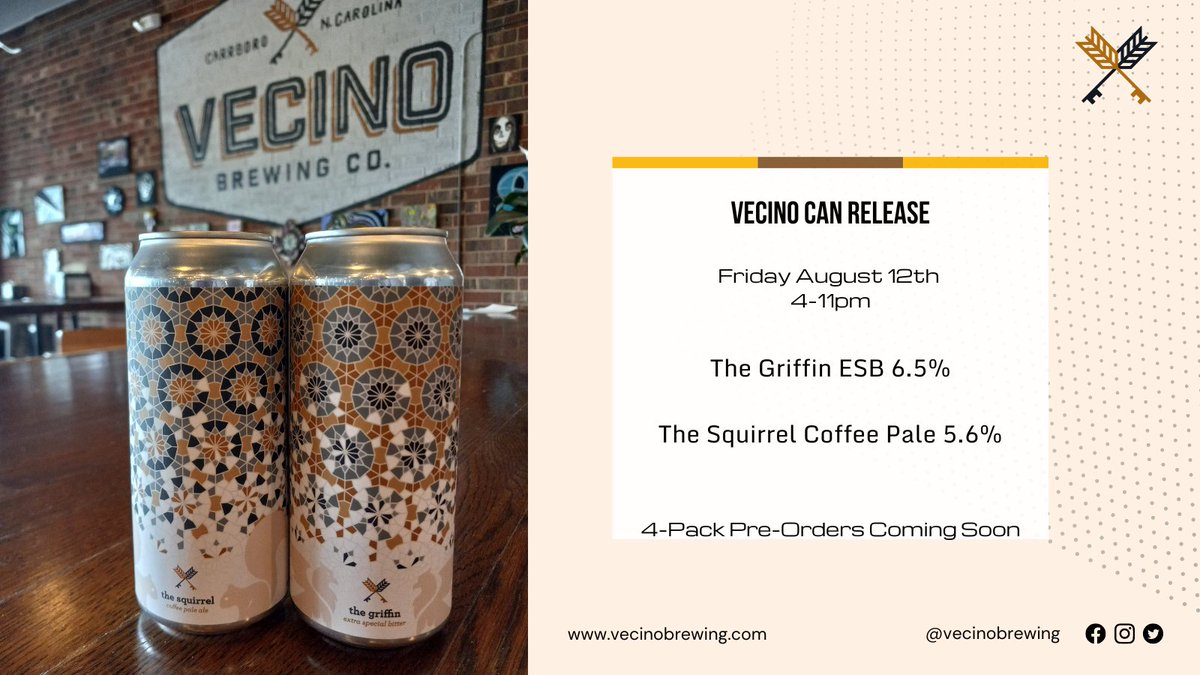 First Vecino beers ever in cans!!