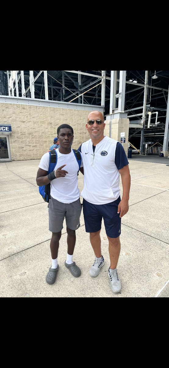 Had a great opportunity to compete and showcase at the @PennStateFball Camp. Very thankful for the opportunity!🙏🏿 @coachjfranklin @CoachTerryPSU @Coachpoindexter @ToCreek @CoachKTinsley @CoachCoiro @coach_davidyock @Coach_K_Walker