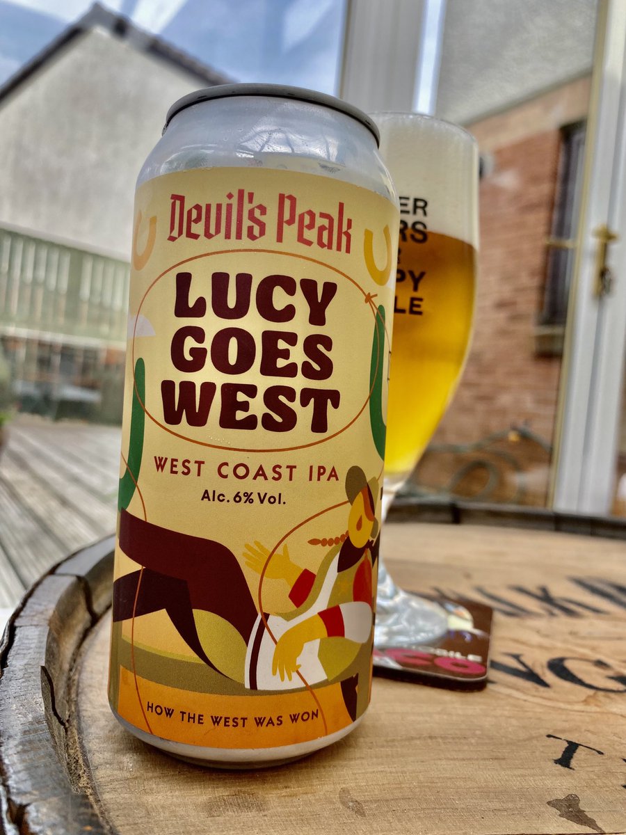 Lucy goes west IPA by ⁦<a href="/DevilsPeakUK/">Devil's Peak Beer UK</a>⁩ 👍🍺