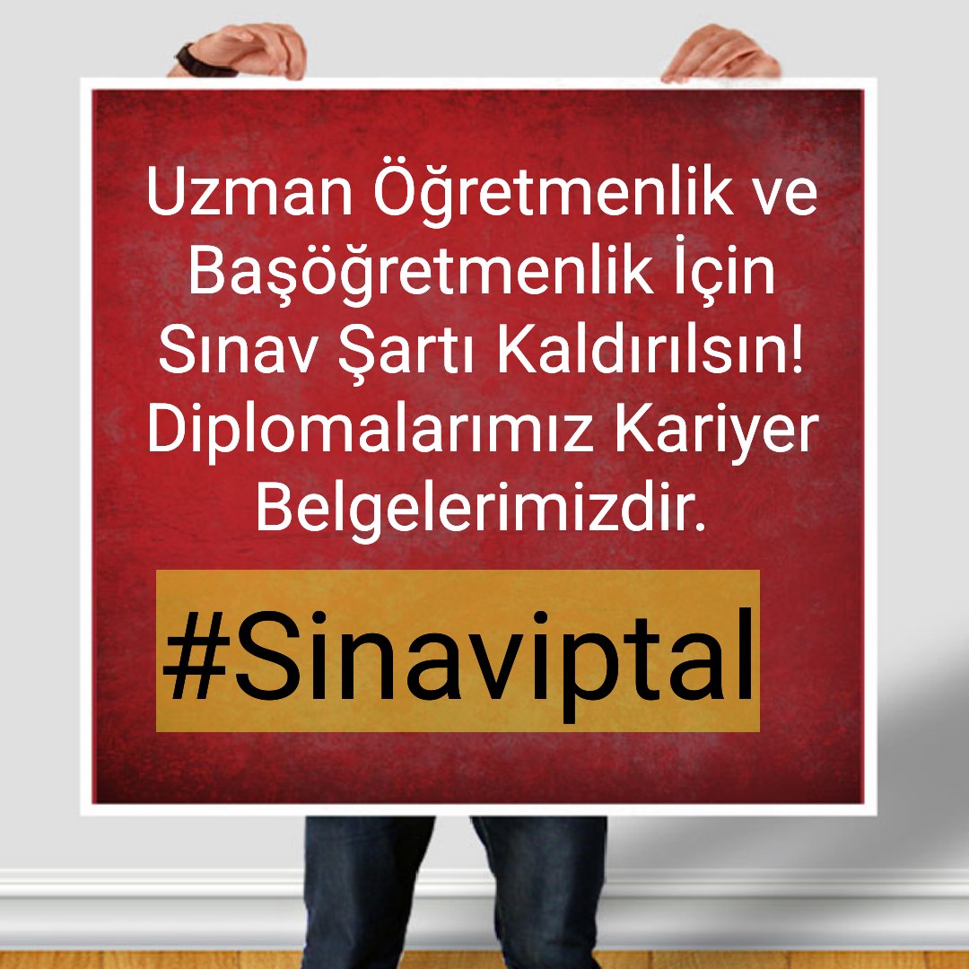 #sınaviptal  
Yılların öğretmenlerini sınav yapmak öğretmene saygısızlıktır.
#tcmeb
#RTEerdogan