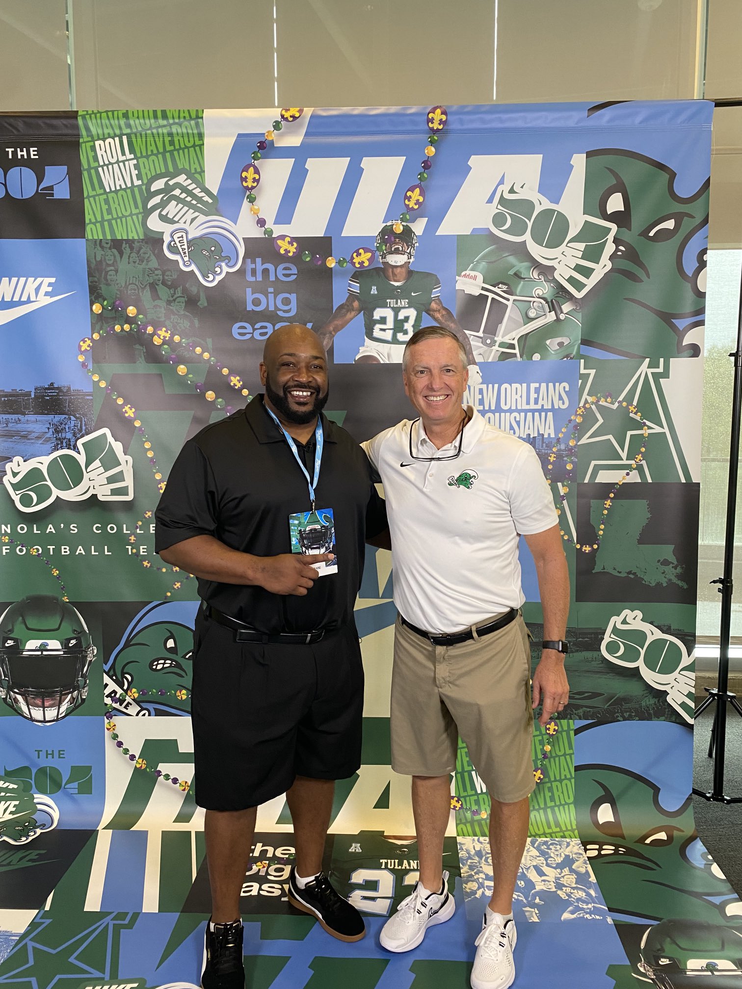 Coach Willie Fritz on Twitter "Great to have Tulane legend Shaun King