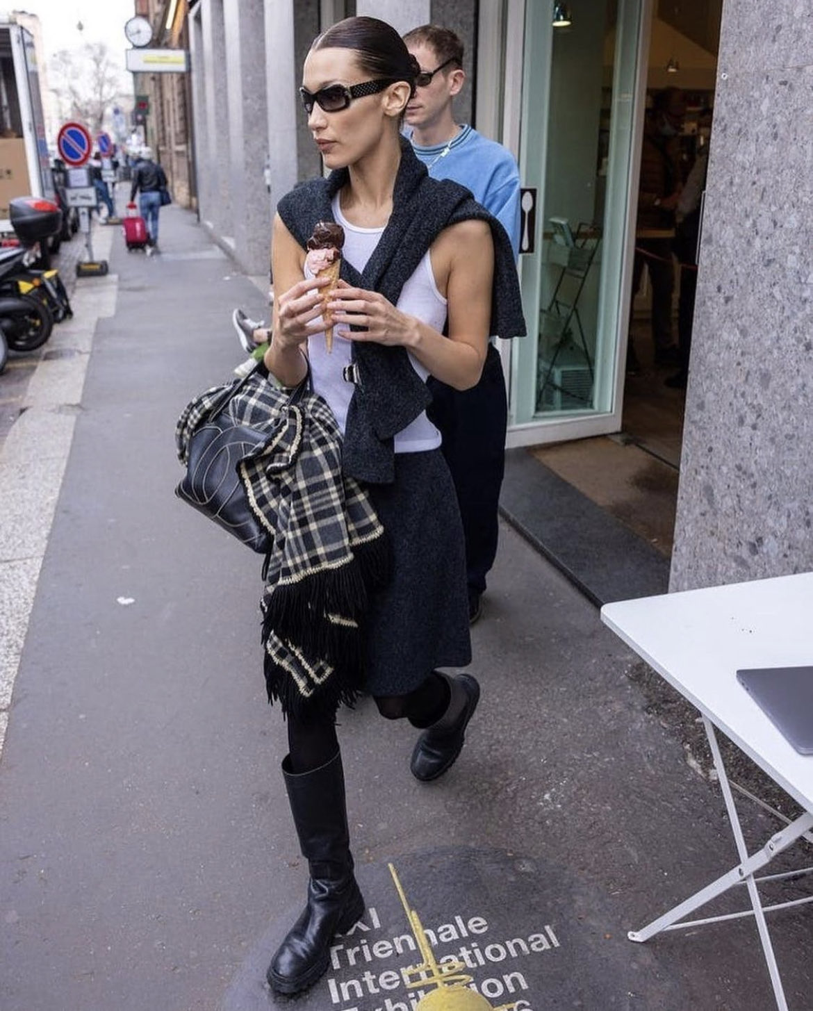 Prada top bella hadid