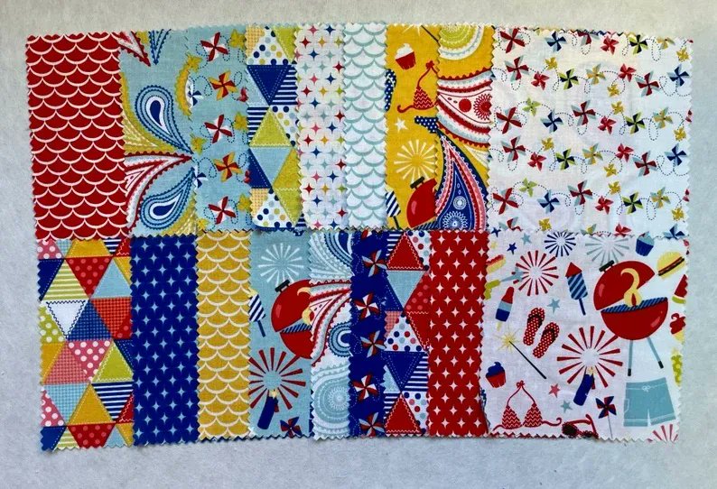 howarths63's tweet photo. 42 Pieces #Summer #Celebration by Design by Dani for #RileyBlake #Sewing #Quilting #charmpack #BBQ #Fireworks #Etsy https://t.co/9Tck5TF6sh https://t.co/pyuVbIJI0C