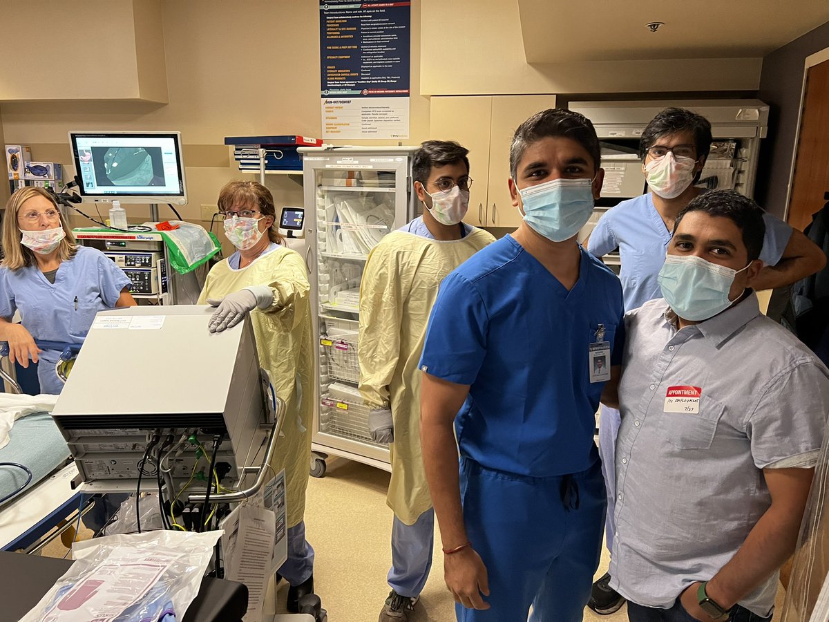 Pleasure to have Dr Manav Sharma observe and visit  @WVUMedicine Advanced Center for Endoscopy to watch endoscopic suturing, ESG, TORe, EDGE, sleeve leak internal drainage, cardiac septal occluder fistula closure, endoscopic necrosectomy, other advanced cases <a href="/ShyamTMD/">Shyam Thakkar, MD</a> <a href="/ASyedMD/">Aslam Syed, MD</a>