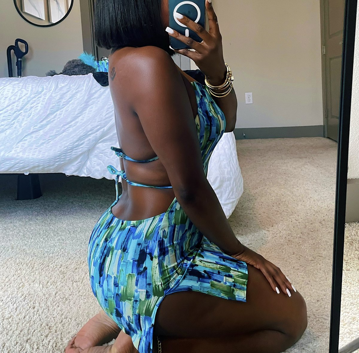 UndeniableLOVE7's tweet image. Made this dress in 1 hour &amp;amp; I got my niece matching my fly too 😭❤️