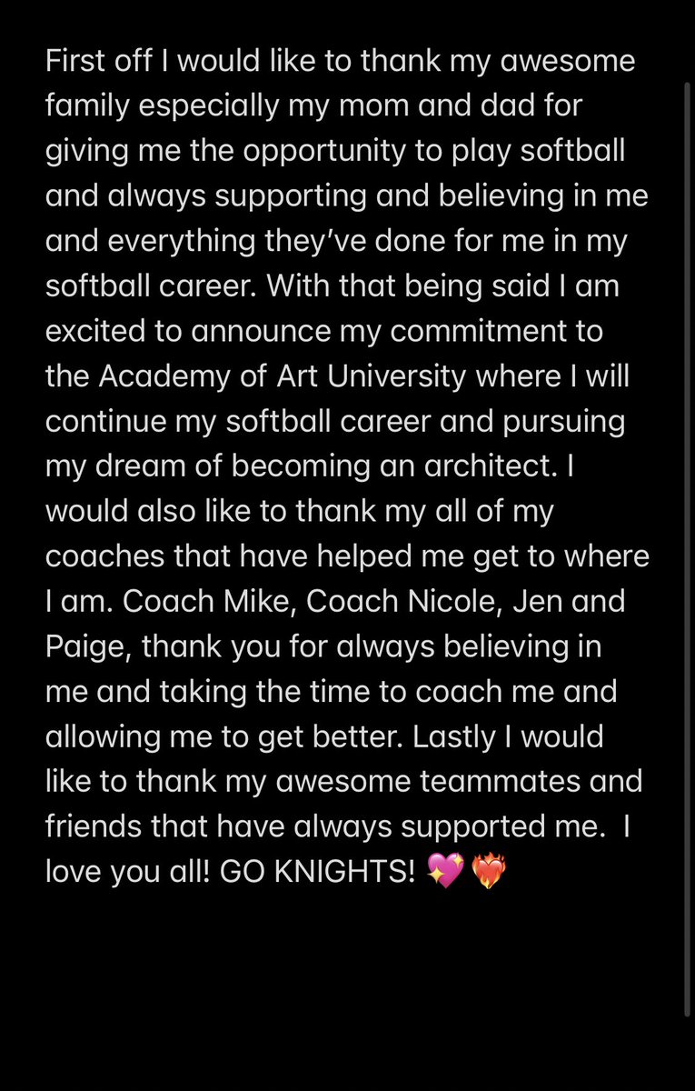 TalynFordham's tweet image. Couldn’t be more excited! @PlaySoftballNet @SoftballRecruit @IHartFastpitch @tagupSoftball @StriveSoftball @GaleBricker @OVSunCats_Phx @Los_Stuff @FirecrackerGale