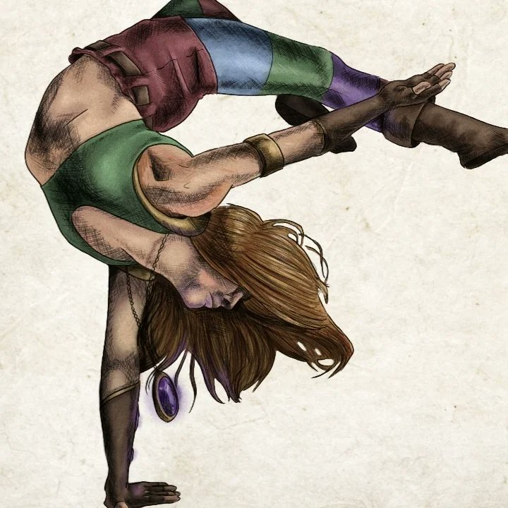 Duckturnrot1's tweet photo. #Nikki and #Fargus from #Pandemonium! Anyone remember this game? Done Medical Illustration style #miraclejumpers #segasaturn #magicalhoppers #courtjester #jester #magic #illustrationart #Illustrations https://t.co/DrPa9xXljm