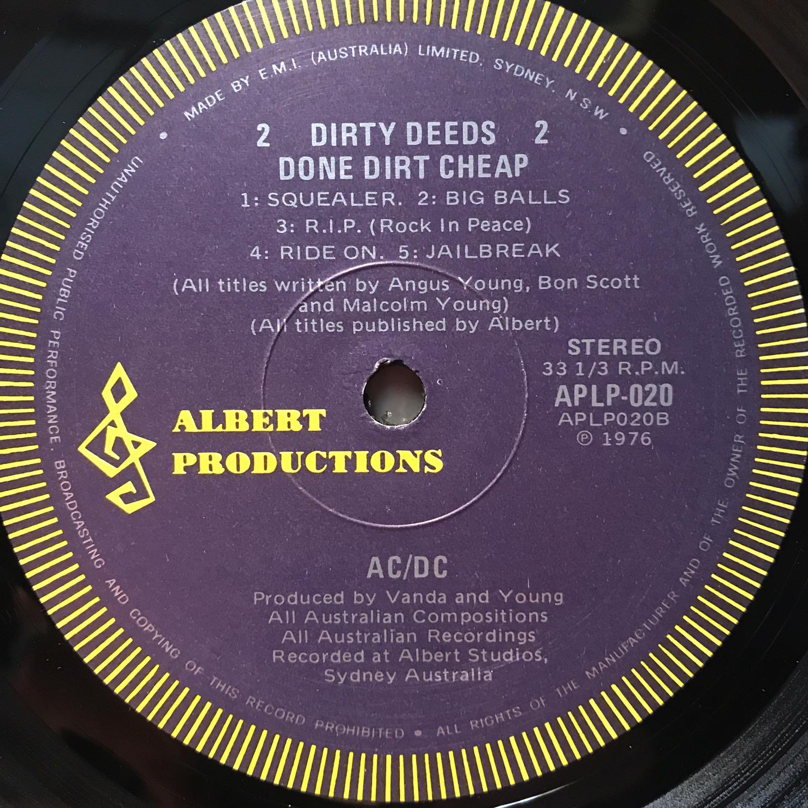 The Record on Twitter: "Our Rare Record of the Week is the AC/DC Australian import “Dirty Deeds Dirt Cheap” box set ($120). Second pressing with bonus 7-inch and poster. VG+