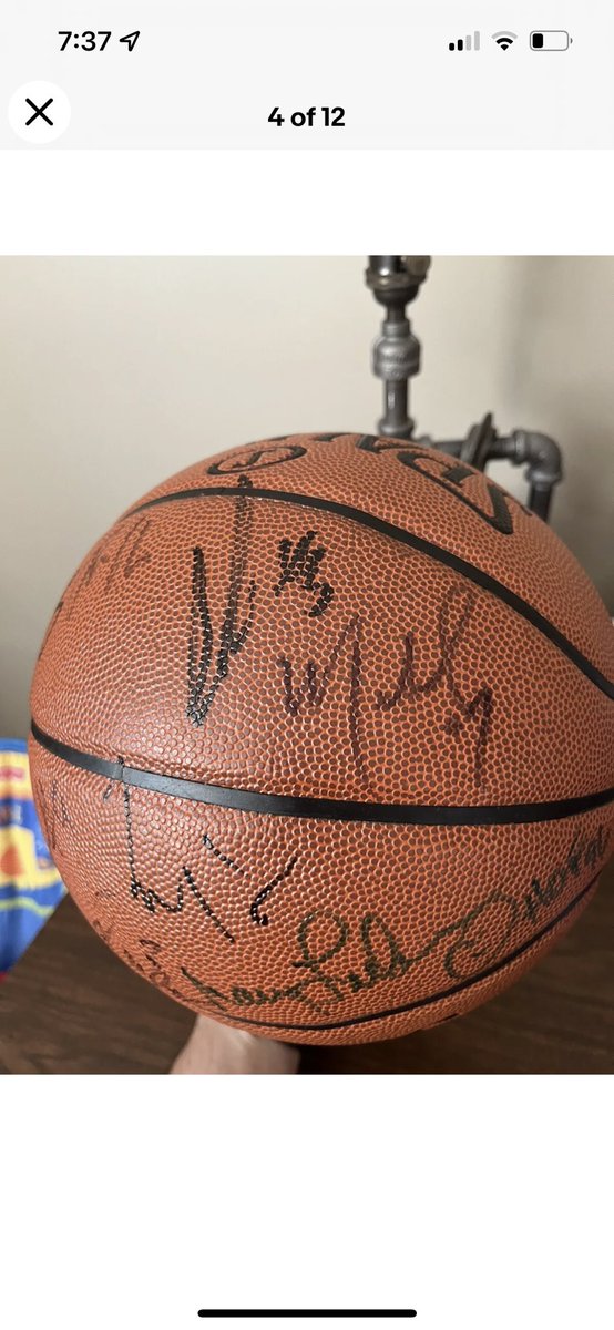 sws_phd's tweet photo. Best offer on @nba ball w/ multiple signatures. #mahmoudabdulrauf #carlosboozer #willbynum #ryanhollins #rashardlewis #nancylieberman #brandonrush #larrysanders #joshsmith #amarestoudemire #big3 @thebig3 check out all pictures in thread. DM serious offers. #paypal for payment 1/ https://t.co/TyhRMqmAhP