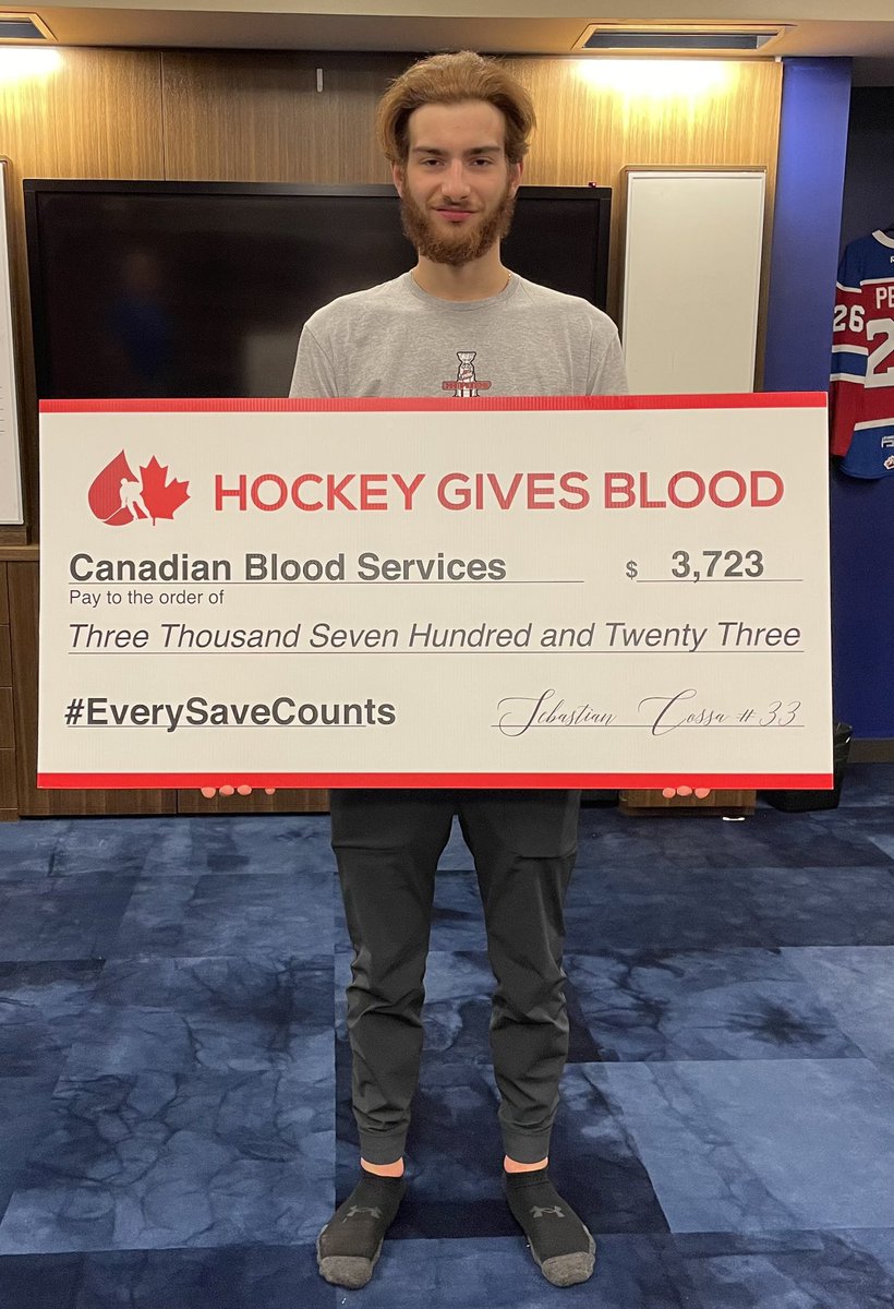 I would like to thank the group of medical professionals in Edmonton who helped me fundraise this past season for @hkygivesblood and @CanadasLifeline; a non-profit and charity that I am proud to be a part of. #EverySaveCounts @EdmOilKings @TheWHL @CHLHockey