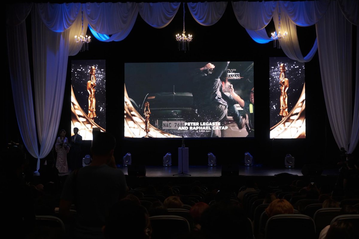 rephaelmendoza's tweet photo. Best Editing and Best Sound! Congratulations, team #AHardDay ๐๐๐ Thank you again Direk Law Fajardo for the opportunity to do the musical score for the film! Congratulations still on our nomination @retepjoe, proud of us, brother! Let's do this again! #70thFAMAS https://t.co/yNcG9xXlvy