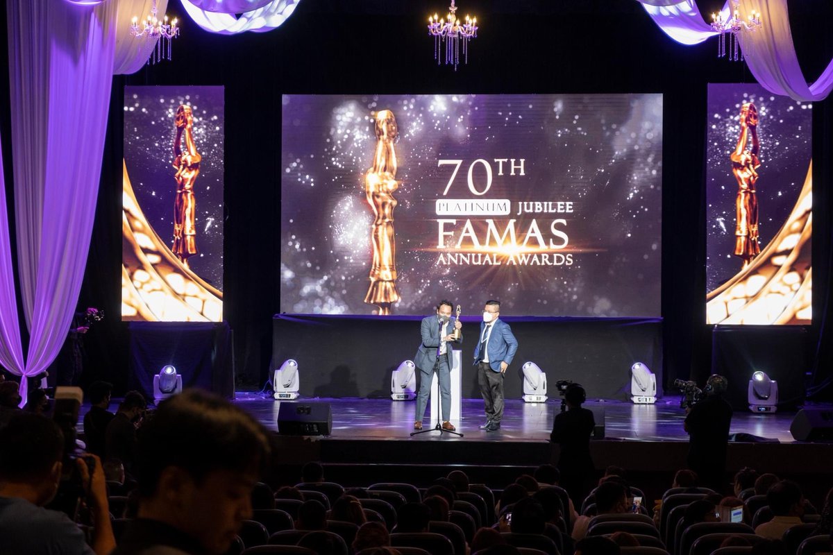 rephaelmendoza's tweet photo. Best Editing and Best Sound! Congratulations, team #AHardDay ๐๐๐ Thank you again Direk Law Fajardo for the opportunity to do the musical score for the film! Congratulations still on our nomination @retepjoe, proud of us, brother! Let's do this again! #70thFAMAS https://t.co/yNcG9xXlvy
