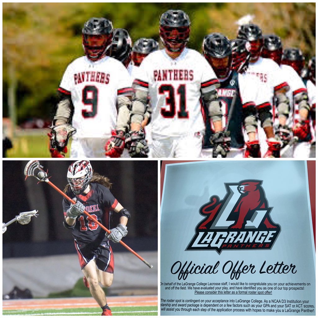 Beyond Blessed to receive my first offer from Lagrange University! <a href="/Lagrange_Mlax/">LaGrange College Men’s Lacrosse</a> <a href="/cherokeelax7/">Cherokee Boys Lacrosse</a> <a href="/Coach_Berutich/">Justin Berutich</a> <a href="/CHSCoachWoody/">Coach Woodward</a> <a href="/county_lacrosse/">Cherokee County Lacrosse Association</a> #CMC18