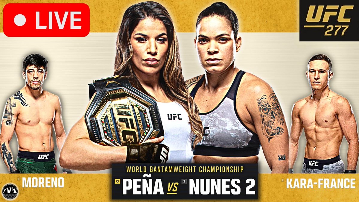 VISportsTalk's tweet photo. UFC 277: Peรฑa vs Nunes 2 & Moreno vs Kara-France #LIVE #STREAM | #TheCityLifeProject WATCH PARTY!
JOIN the LIVE CHAT for a CHANCE to WIN PRIZES๐
https://t.co/Ik6TKcYH55
#ufc277 #ufc #livestream #watchparty #watchalong #Pena #mma #mmalive @killashaw10 @LynchOnSports #nunes https://t.co/ijRb8Q52fV