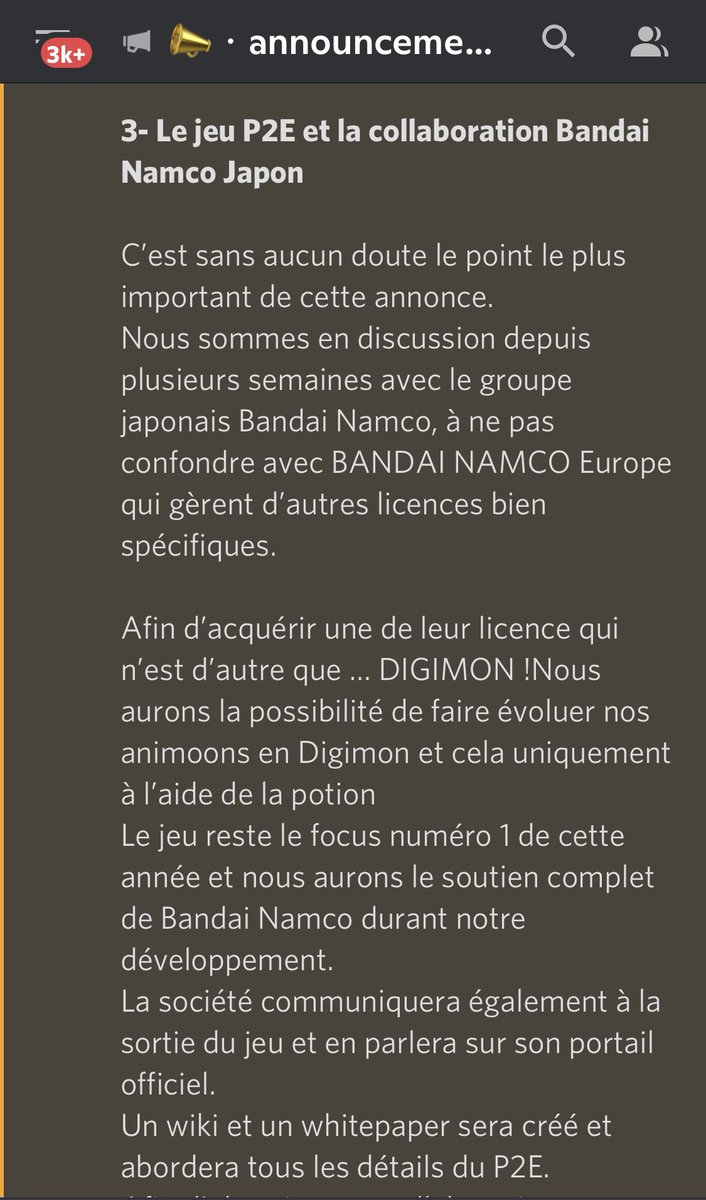 IsaSatosha's tweet photo. Ils font traîner la chose et chamboule toute la RoadMap et les utilités token
Ils annoncent notamment un partenariat plus avec Nintendo ni Pokemon mais ac Bandai Namco jusqu’à dire que c’est eux qui reprennent le projet avant de se contredire 😂
#Animoon #MaximAdam #NFT #SCAM https://t.co/3vMXf0OoWC
