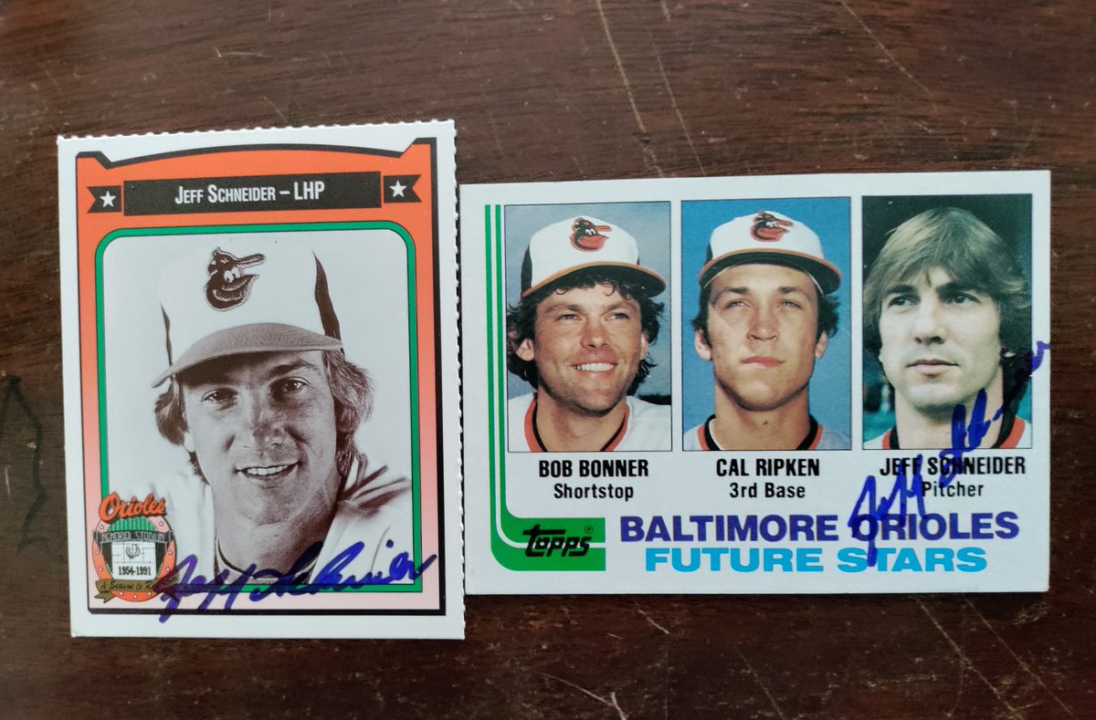 HeyMattPatt's tweet photo. 2/3 from the #WhileIWasGone #ttm returns. #ttmsuccess @oriolesrise @463doubleplay2 @WaxPack916 @20thBaseball @zmills40 @TTM_Todd @BravestarrCards @mjs80377 @caliser786 @egfancyrider60 @abescardcollec1 @signing_s @MyPenIsHugeTTM https://t.co/Ssgb79zZyM