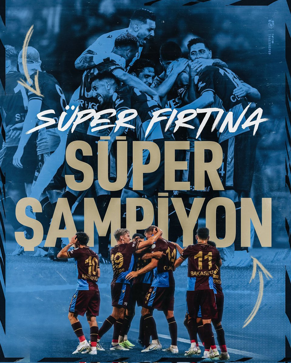 AKGenclik61's tweet photo. Kupa ile başladık, kupa ile bitecek yine.❤️💙
Süper Fırtına Süper Şampiyon @Trabzonspor
#TSvSVS
#BugunGunlerdenTrabzonspor https://t.co/V0bgyxFEBC