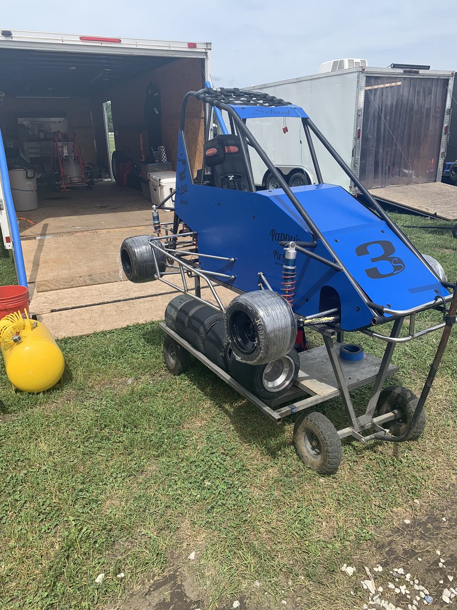 TeamSchauf's tweet photo. It’s Raceday! 
We are setup and ready to go at MSLQMRA for tonight’s points race.
Racing is free to watch and starts at 5pm so come out and see some action.
Thanks to our supporters and sponsors!
@pappyspitstop @SuperCleanTeam @mittler_bros @BlasterProducts https://t.co/u6cnDXD8nB