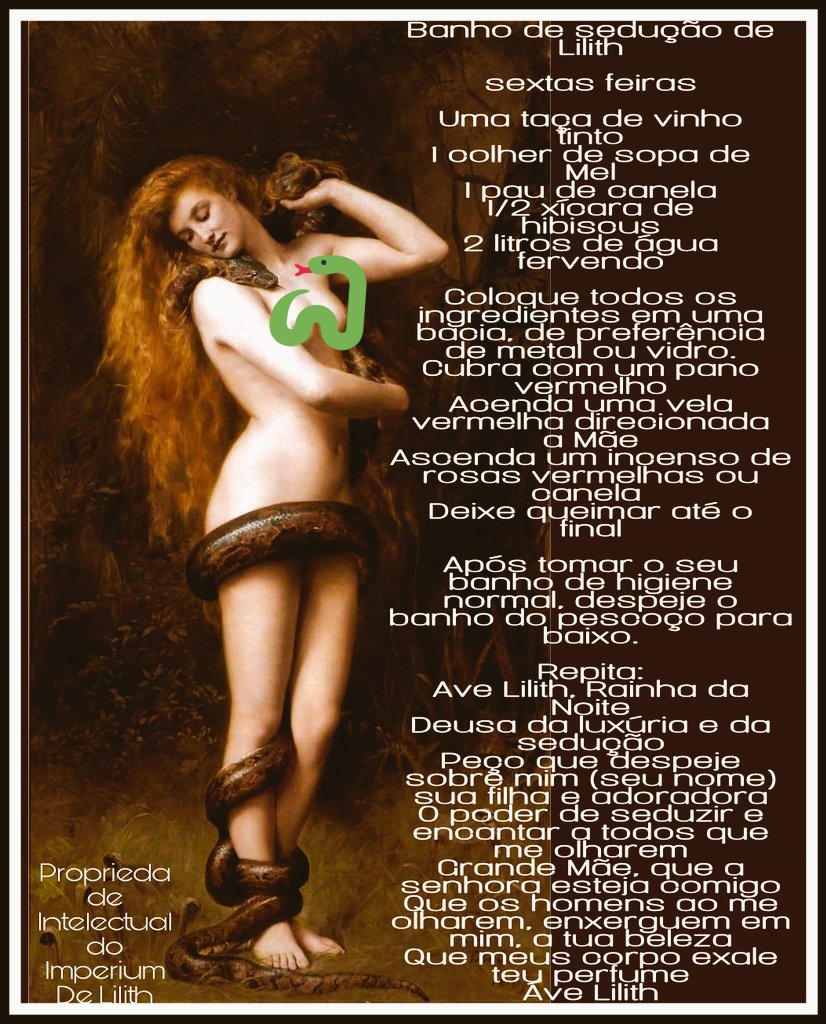 Imperiumdlilith's tweet photo. Banho de Lilith
#lilith #magia #lilithianas #luanegra #deusa #ocultismo #mãe @Imperiumdlilith https://t.co/MAZ0l1GpJy
