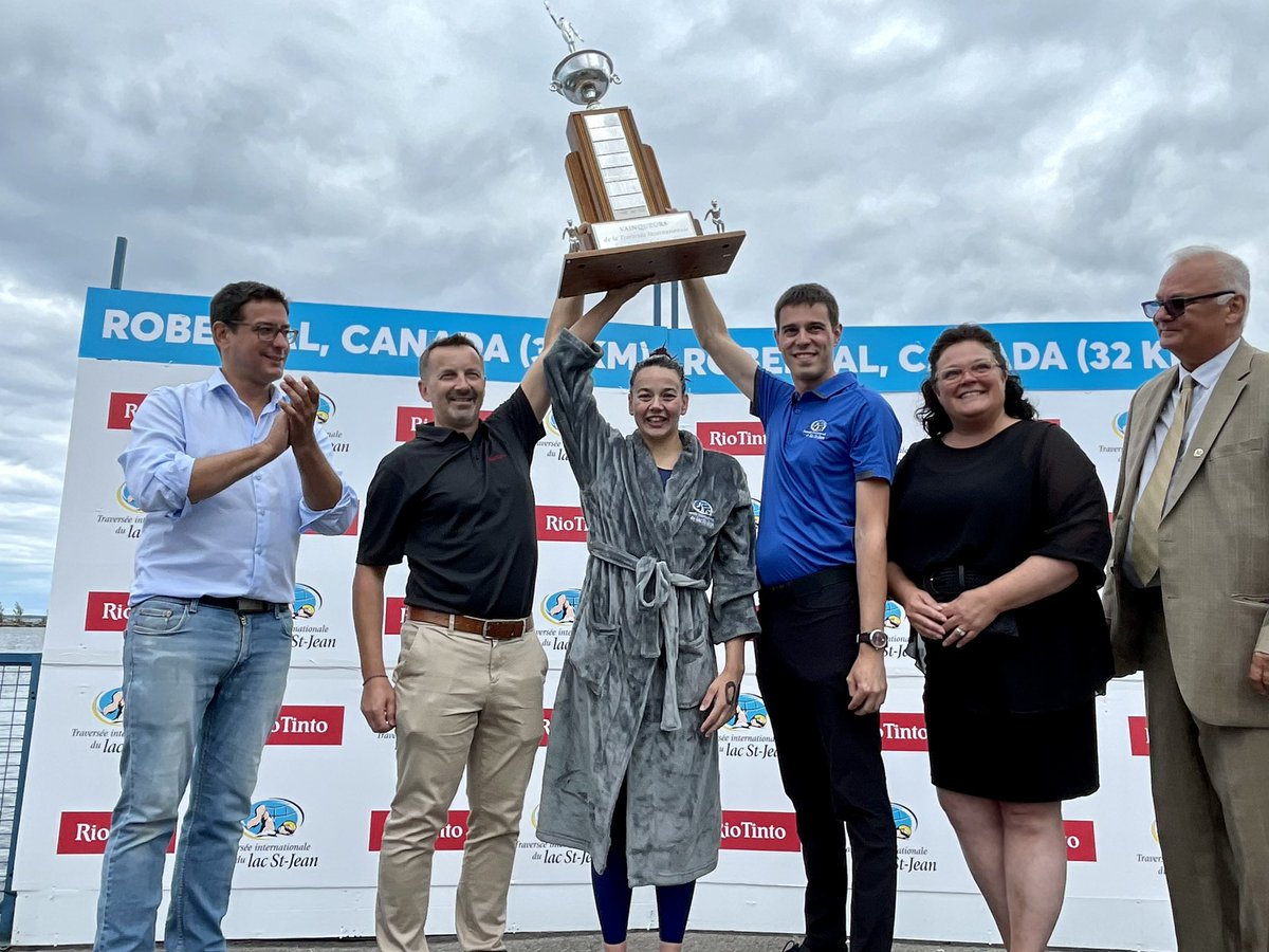 Morgane Dornic remporte la 68e Traversée internationale du lac St-Jean chez les dames. Elle termine 4e au classement général. #rcsag