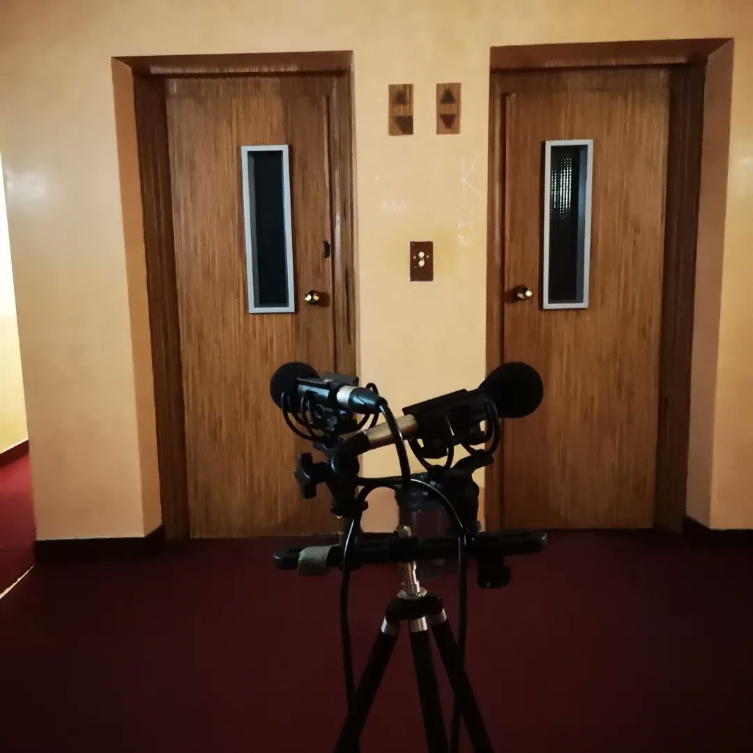 westwolfaudio's tweet photo. "Quiet Hotels At Night Vol-3" recording session ;) old hotel with very interesting quiet ambiences and elevators ;)

#soundlibrary #soundeffects #westwolfaudio #sounddevices833 #sounddesign #neumannkm184 #fieldrecording #sfxlibrary #quiethotelsatnight https://t.co/Z6gpuDNhMa