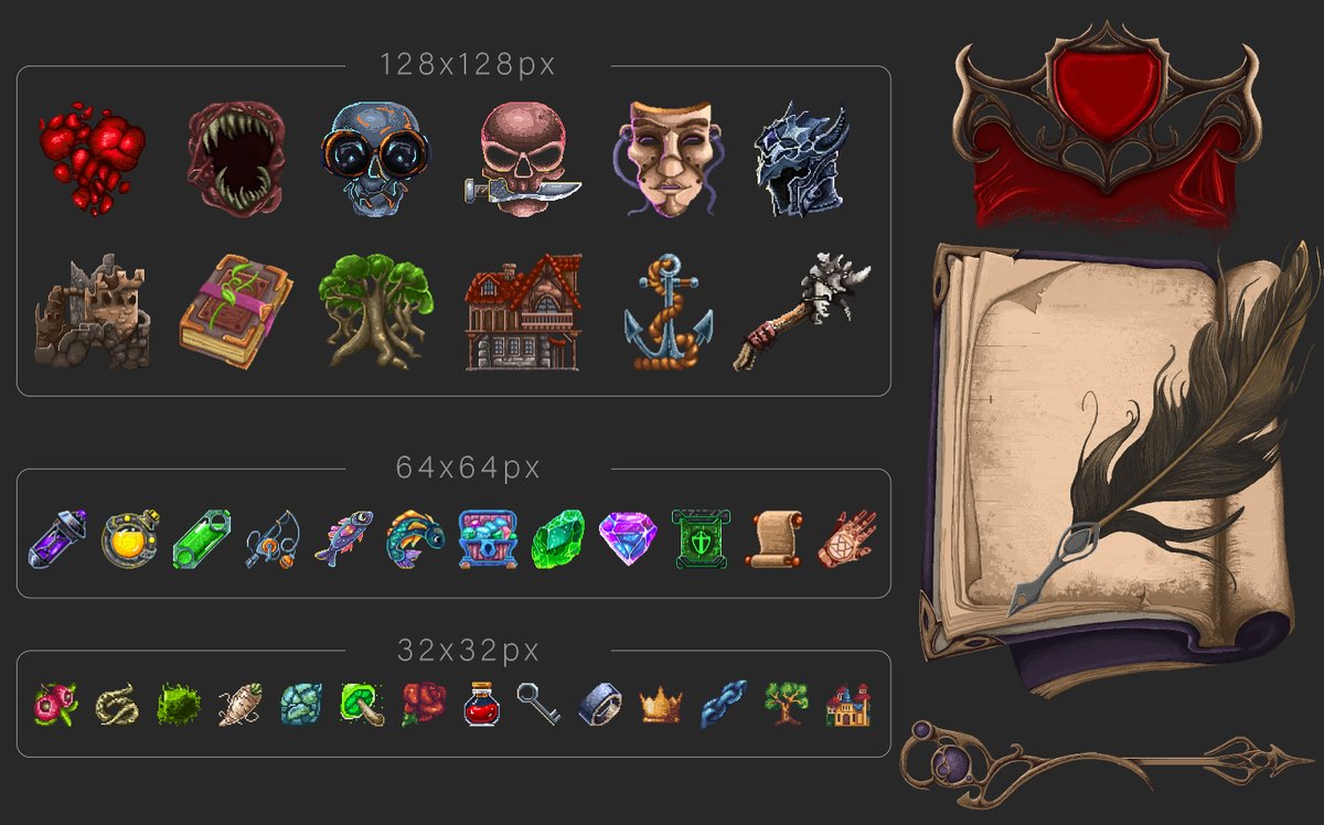 IrissNebula's tweet photo. My best pixel art artworks
#pixelart #pixelartist #pixelarticons #pixel #gameart #gameartist #guitarist #uiartist #irissnebula #uiicons #icons #iconartist #gamedev #digitalart #digitalartist #ukraine #rpg #fantasy #freelancer https://t.co/A5rF8mlzuq