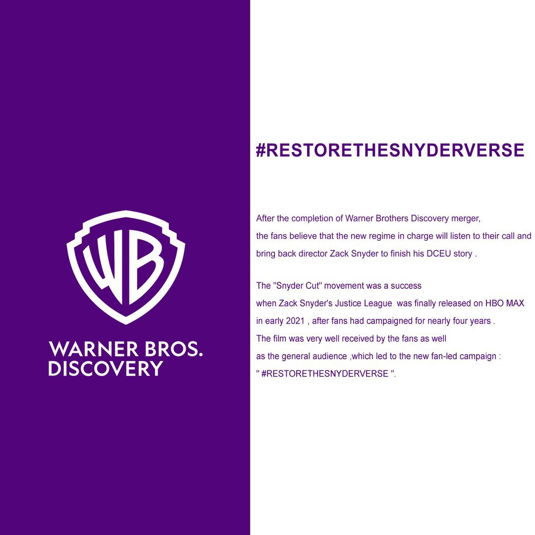 H23Paco's tweet photo. Hello I am paco’s Bot 🤖 , and I would like Zack Snyder to finish his DCEU story.
@wbd Please #RestoreTheSnyderVerse

Pass it on https://t.co/bczX05E2MV