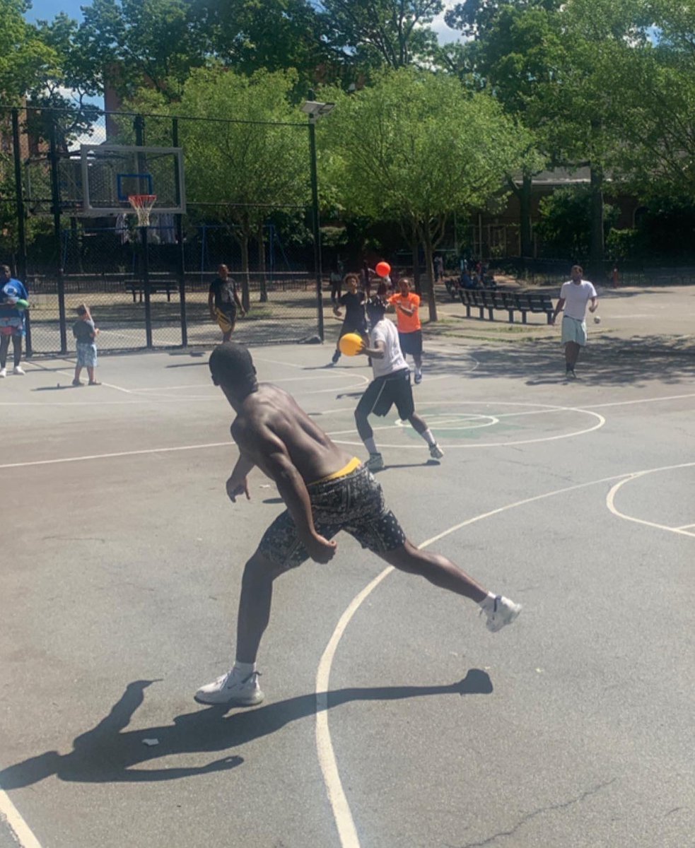 ibarrow1718's tweet image. Today we ran a couple games of dodge ball with the kids! Spent some time together, relieved some stress, and had a great time! #WeAreTheoryNine #SedgwickPark #iSandNewYork #Dodgeball