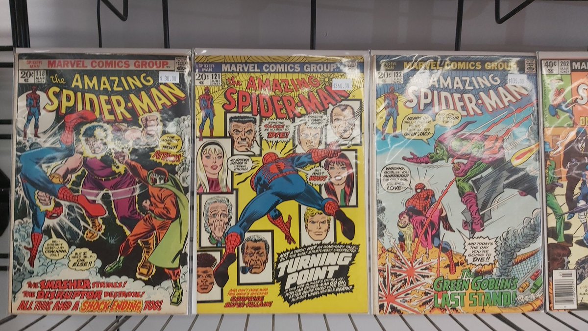alphacomics's tweet image. Just put out some new wall books this morning.  Dive into our 203 long boxes of back issues and beat the heat in air conditioned bliss.