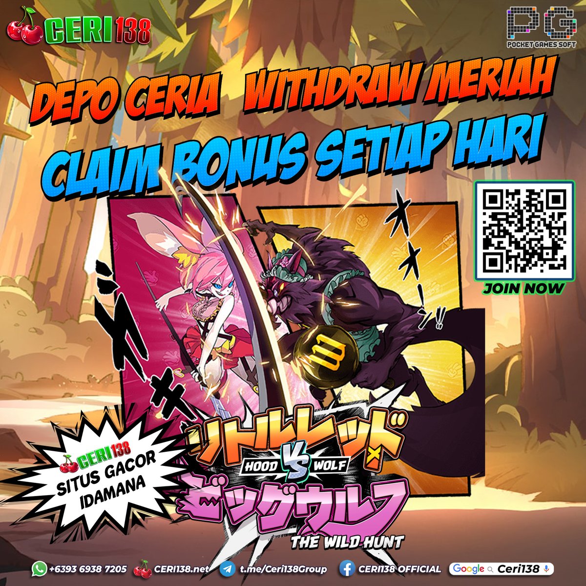 ceri138's tweet photo. Permainan #hoodvswolf  hadir di @CERI138 
Daftar #CERI138 Disini 👇
🔗 https://t.co/AJr7sZssC8 

#PGSOFT,  #CERI138 #hoodvswolf #Slotgacor #PGSOFT #Slotantirungkad #slottermania #casino #eventfreespin #bonusslot #daftarslot #bonusnewmember #pastigacor https://t.co/PxziUgixgm
