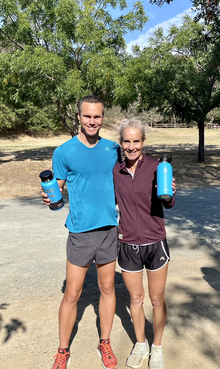 NorthgateXCTF's tweet photo. This year’s Northgate Alumni Race Champs: Overall Male - Chad Whittington, Overall Female - Coach Rebecca Carcamo. Both Alumni of NGXC. https://t.co/w70OlZLvkx