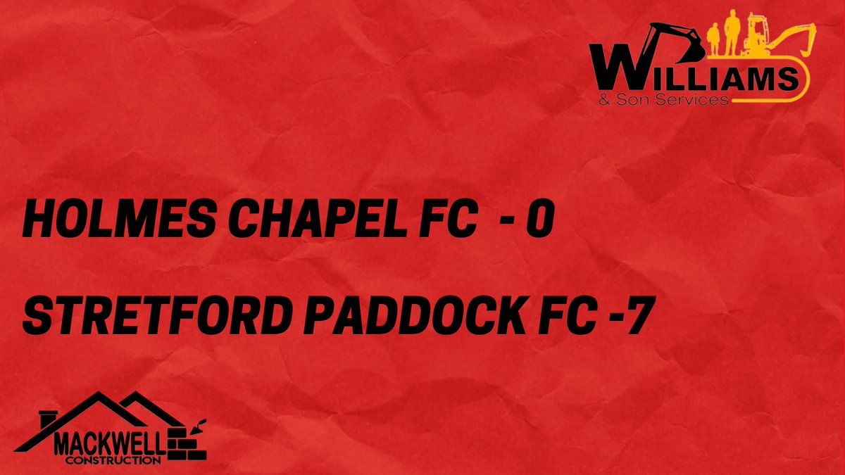 FULL TIME

A very disappointing start to the league campaign. Fair play to <a href="/SPaddockFC/">Stretford Paddock FC</a> for putting on a strong performance. 

We go again Wednesday 

#UpTheChapel