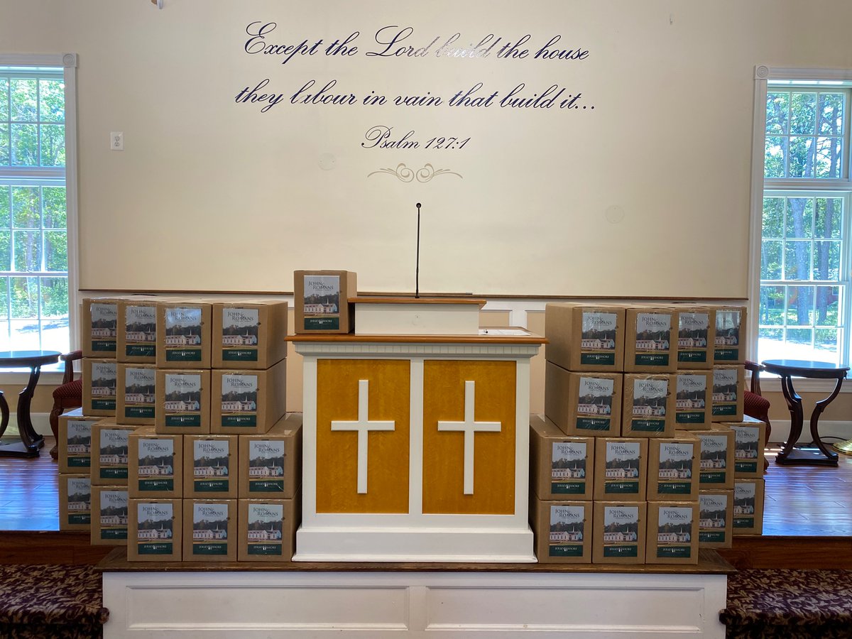 10,300 English John and Romans assembled today by Jersey Shore Baptist Church for local distribution in Galloway, NJ.