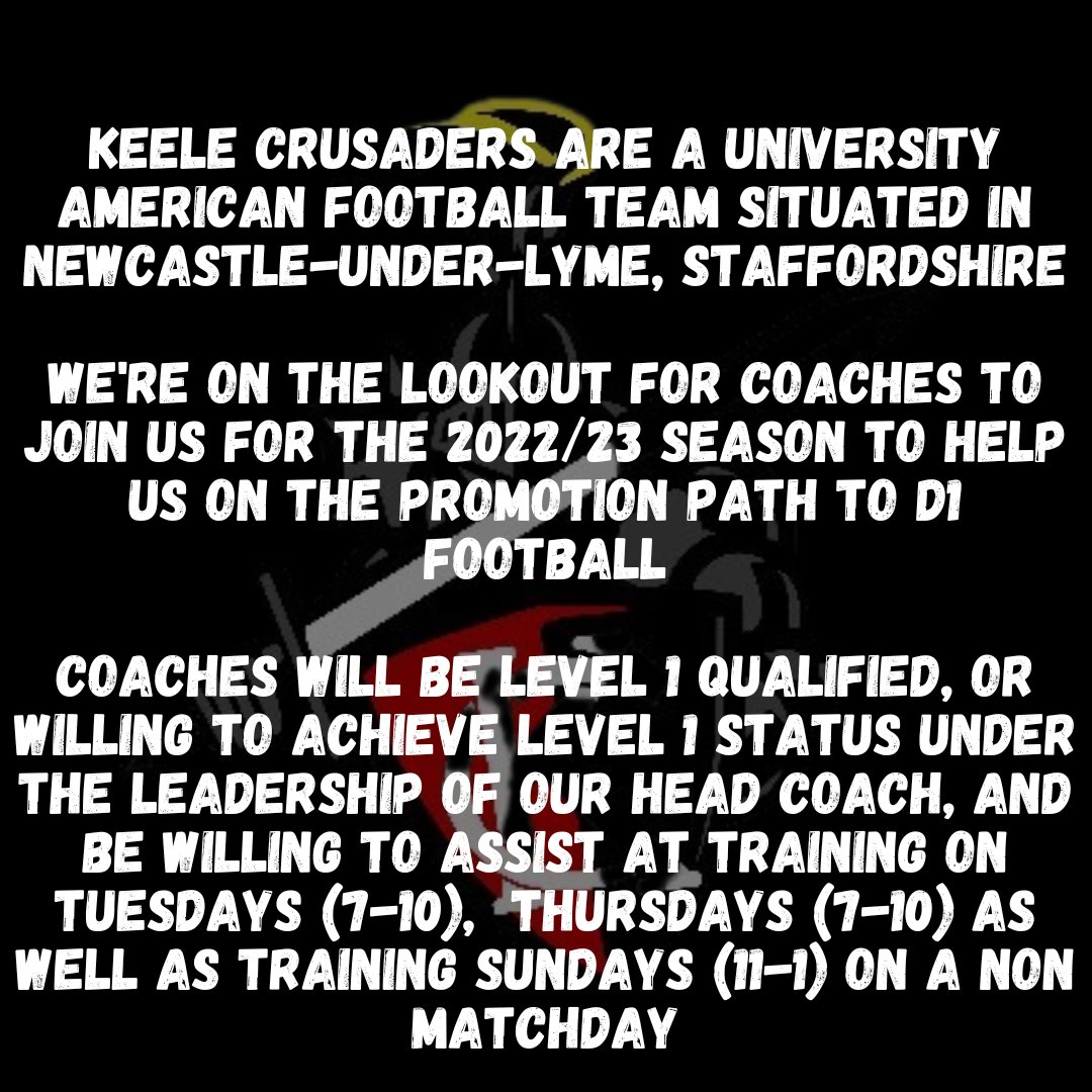 Keele Crusaders tweet media