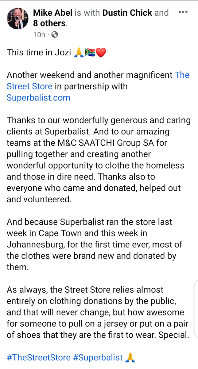 Harvard_KB's tweet photo. Still on the topic of #ChampionSA and #ChampionPeople what comes to mind is @mcsaatchiabel SA, Superbalist and all those involved in #StreetStore
@abelmike salute to you and your team.... This concept is 🔥🔥🔥🔥 🤌 I dig it. https://t.co/8KbTMdIYk1