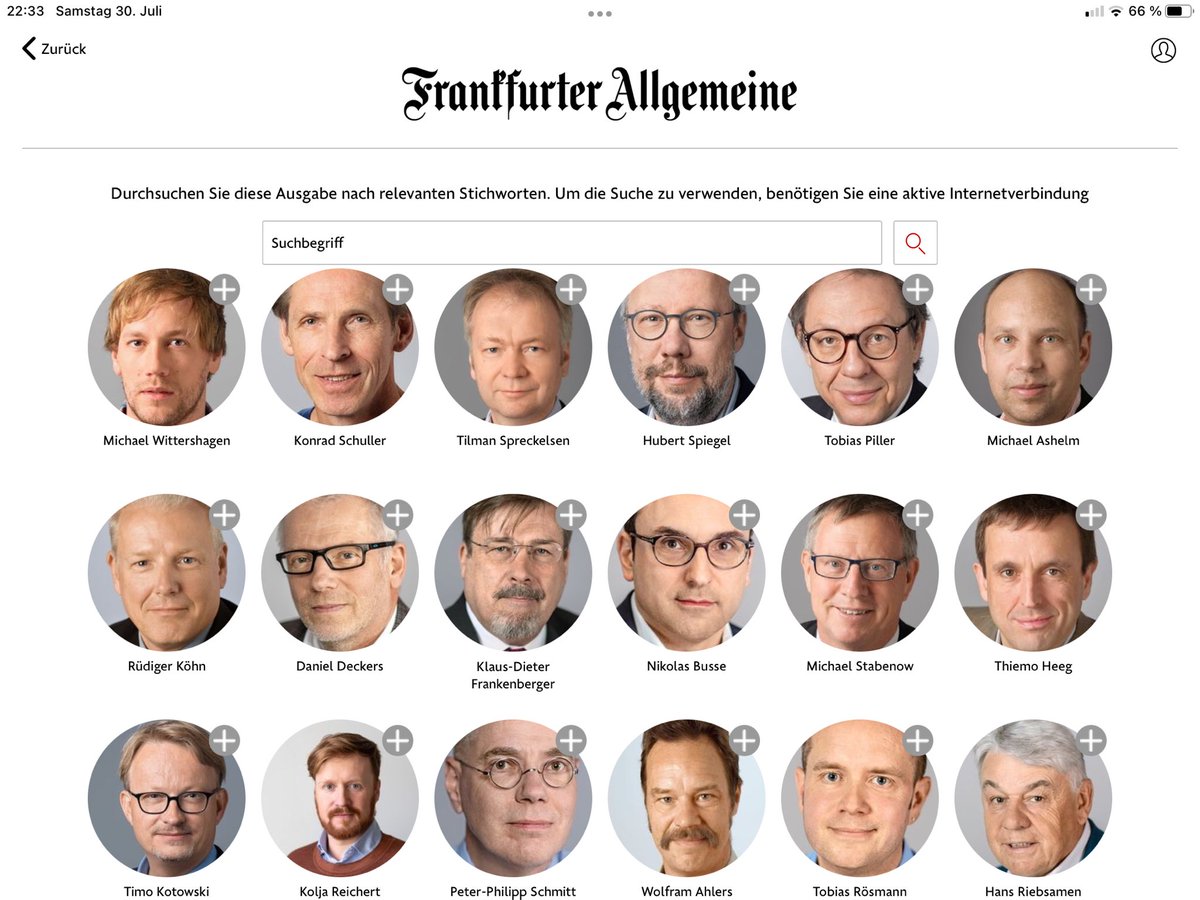 „Durchsuchen Sie diese Ausgabe nach relevanten Autorinnen“ 🙄 #FAZ
