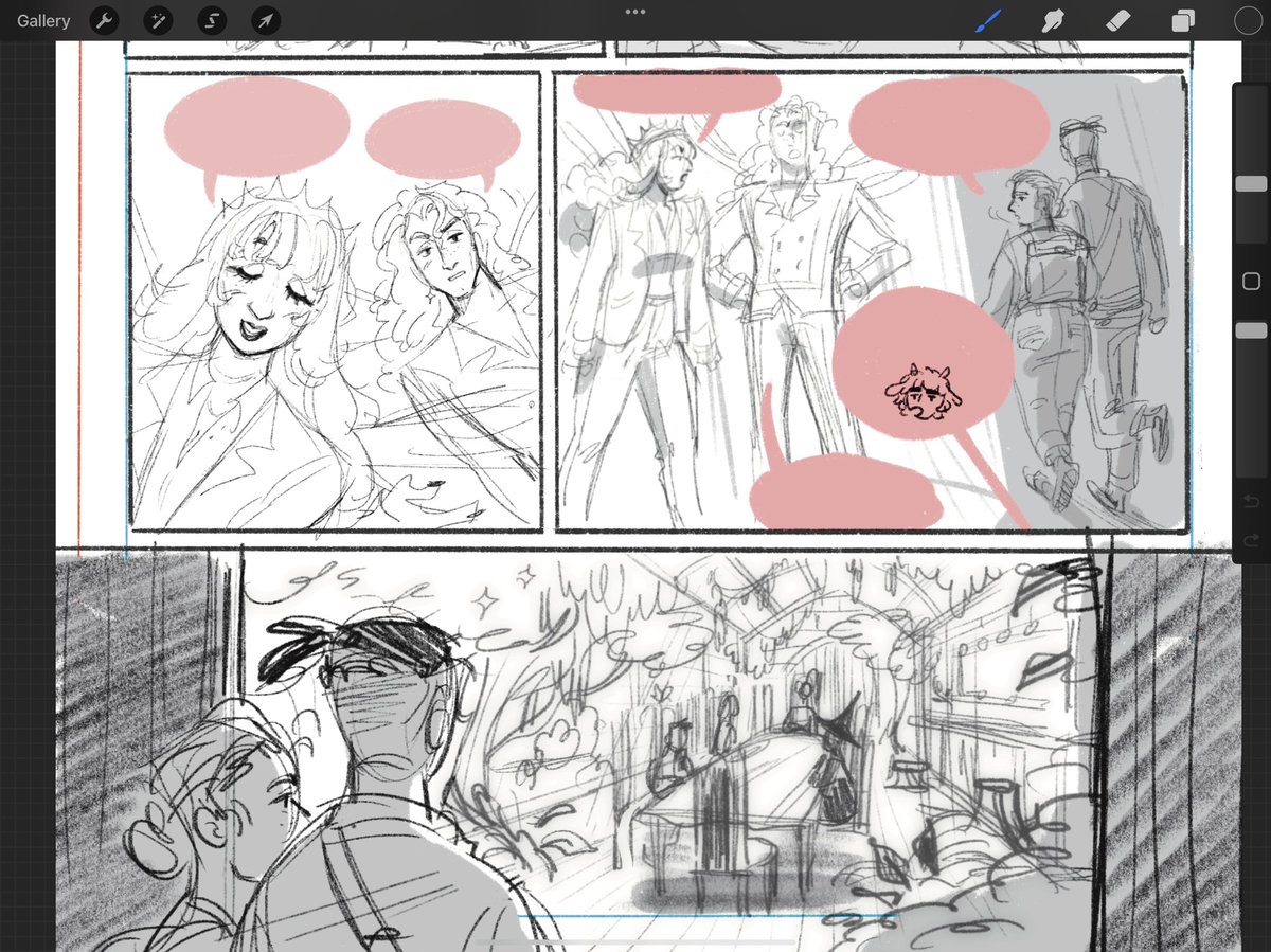 Some screenshots of ARDEN HIGH: King Cheer in progress…sketching away at this fun and gay time! 😵‍💫💓 