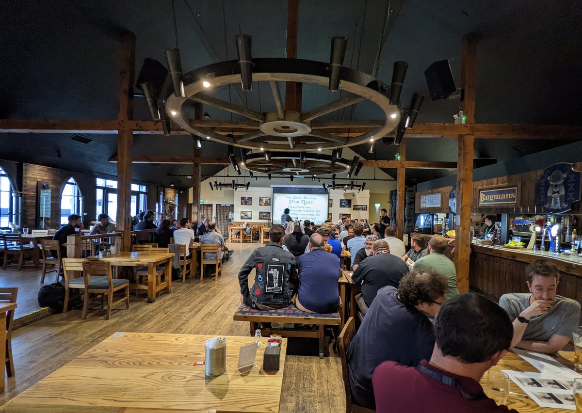 InAHidingPlace's tweet photo. Perfect end to the day with the Green Dragon Pub Quiz in #Bugmans. Thank you so much to Jay for running it!
#WarhammerCommunity #MiddleEarthSBG #MESBG #WarhammerWorld https://t.co/z9X2Knr2pu